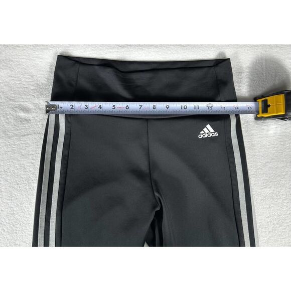 Adidas  Aeroready 3-Stripes High Rise 7/8 Sport Black Women’s Small Leggings - Picture 5 of 7